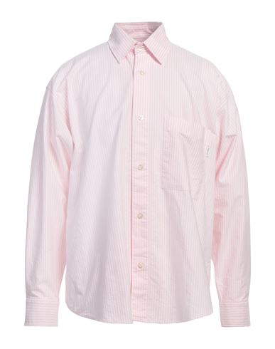 Amish Man Shirt Pink Size M Cotton In Pink