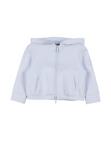 Emporio Armani Toddler Girl Sweatshirt Sky Blue Size 6 Cotton, Polyester, Elastane In Blue