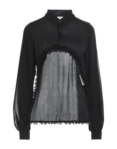 Noir Kei Ninomiya Woman Shirt Black Size M Silk, Polyester