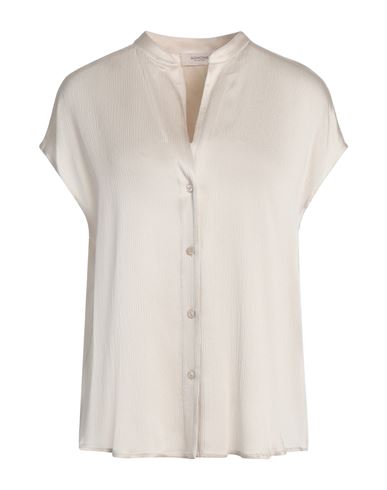 Agnona Woman Shirt Cream Size 14 Acetate, Silk