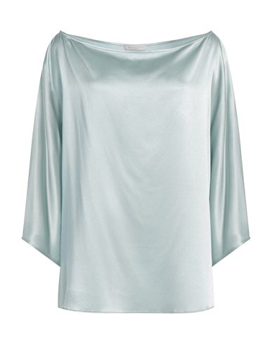Antonelli Woman Top Sage Green Size 14 Acetate, Silk In Sage Green