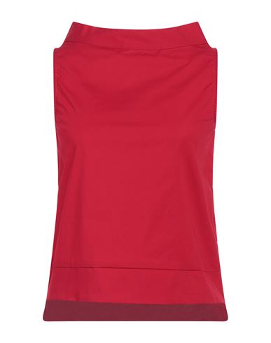 Alpha Studio Woman Top Red Size 2 Cotton, Elastane In Red