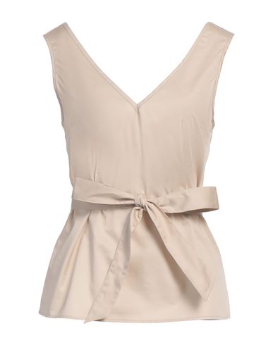 Camicettasnob Woman Top Beige Size 6 Cotton In Beige