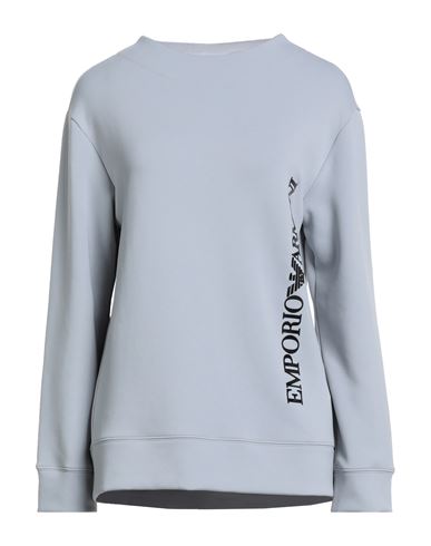 Emporio Armani Woman Sweatshirt Light Grey Size L Modal, Polyester, Elastane In Gray