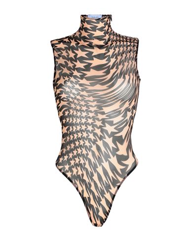 Mugler Woman Bodysuit Black Size 8 Polyamide, Elastane