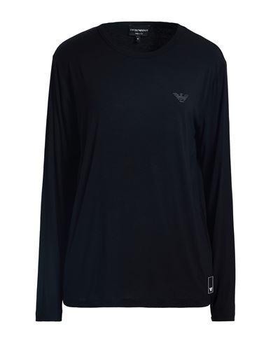 Emporio Armani Woman T-shirt Black Size L Viscose, Elastane In Black