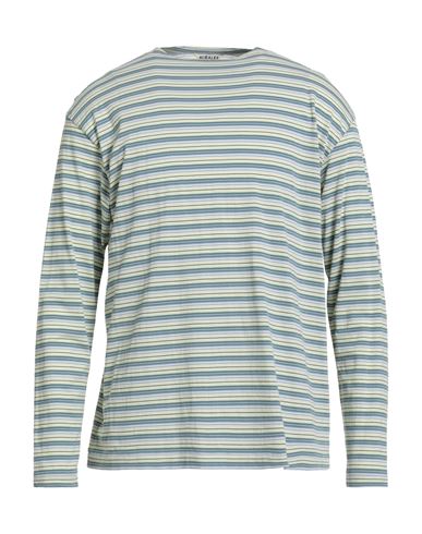 Auralee Man T-shirt Light Green Size 4 Cotton In Green