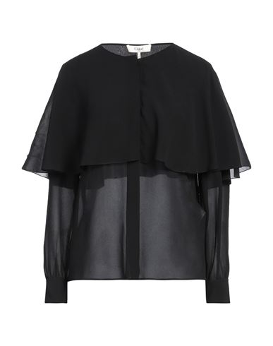 Chloé Woman Shirt Black Size 6 Silk In Black