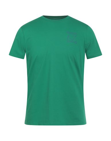 Armani Exchange Man T-shirt Green Size M Cotton In Green