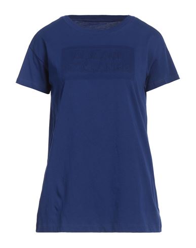 Armani Exchange Woman T-shirt Bright Blue Size Xs Cotton In Blue