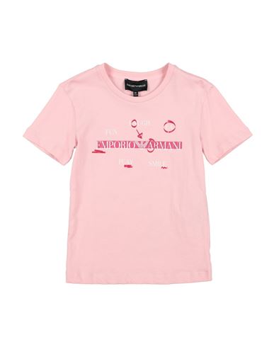 Emporio Armani Toddler Girl T-shirt Pink Size 6 Cotton In Pink