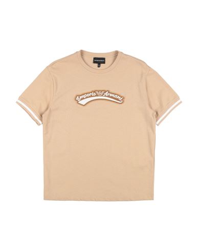 Emporio Armani Toddler T-shirt Sand Size 6 Cotton In Beige