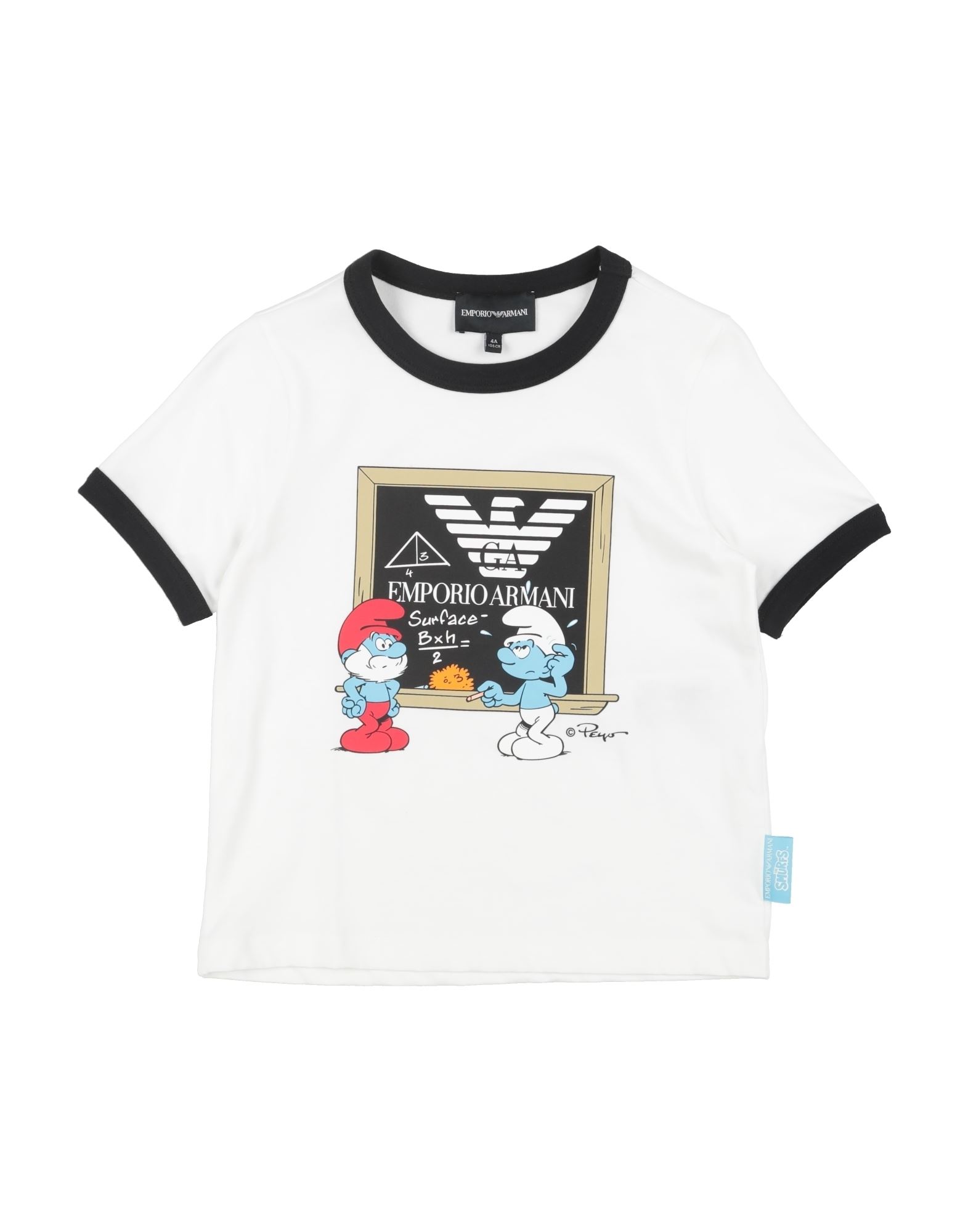 ԥ볫EMPORIO ARMANI Unisex T  ۥ磻 4 ˥ååȥ 100% X THE SMURFS