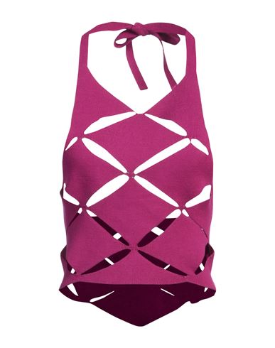 Dondup Woman Top Mauve Size 4 Viscose, Polyester