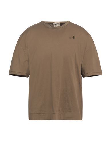 Ten C Man T-shirt Military Green Size L Cotton In Green