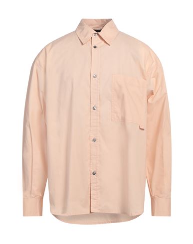 Roberto Collina Man Shirt Blush Size 38 Cotton In Pink