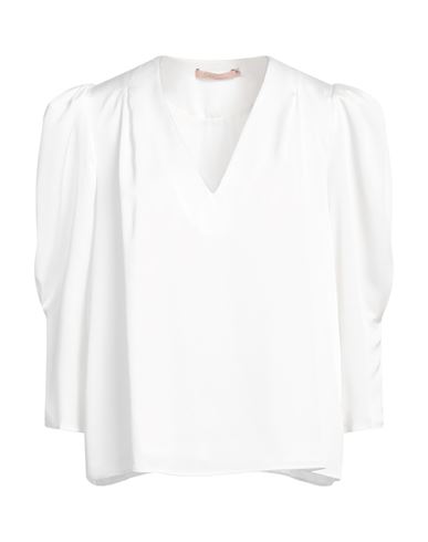 ME UNLIMITED & ME UNLIMITED WOMAN TOP WHITE SIZE 12 POLYESTER, ELASTANE 