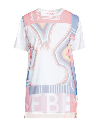 Iceberg Woman T-shirt White Size 10 Cotton, Polyester In White