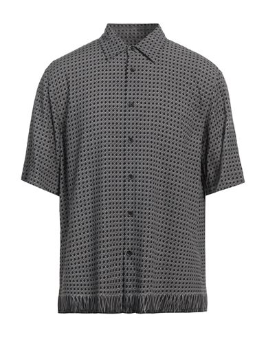 Rag & Bone Dalton Stretch Short Sleeve Button-up Shirt In Grey
