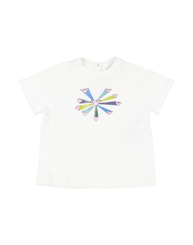 Emporio Armani Toddler Girl T-shirt White Size 3 Cotton In White