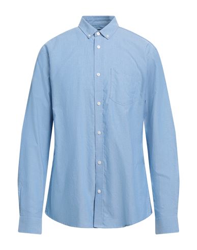 Man Shirt Light blue Size XXL Cotton, Polyester