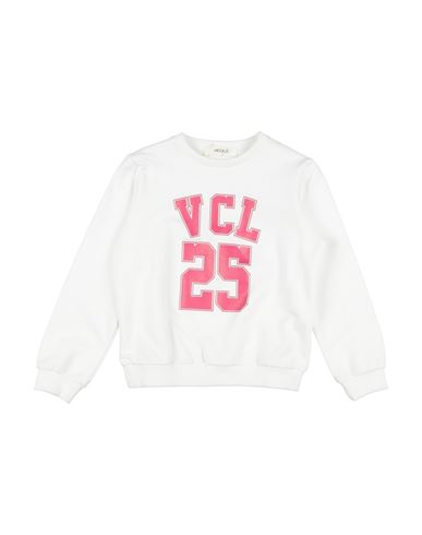 Vicolo Toddler Girl Sweatshirt Cream Size 6 Cotton, Elastane In White