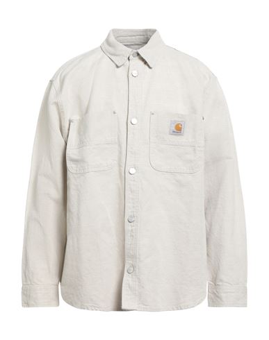 Carhartt Clink Cotton Canvas Button-up Shirt In White