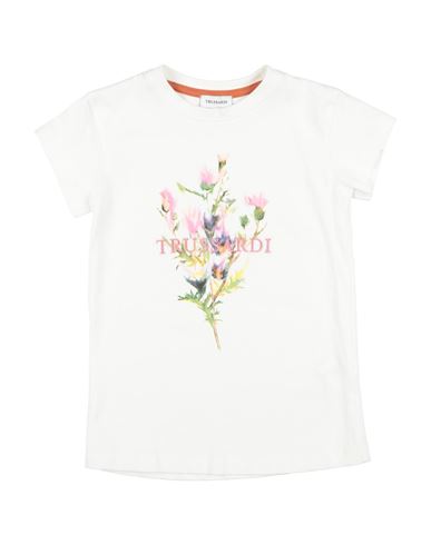 Trussardi Junior Toddler Girl T-shirt White Size 6 Cotton In White