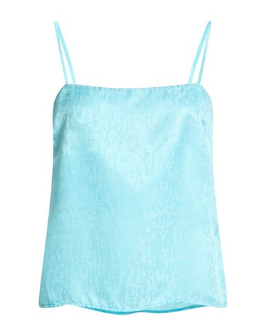 Forte Forte Forte_forte Woman Top Sky Blue Size 3 Viscose, Silk
