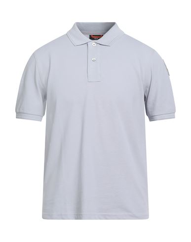 Parajumpers Man Polo Shirt Light Grey Size L Cotton In Animal Print