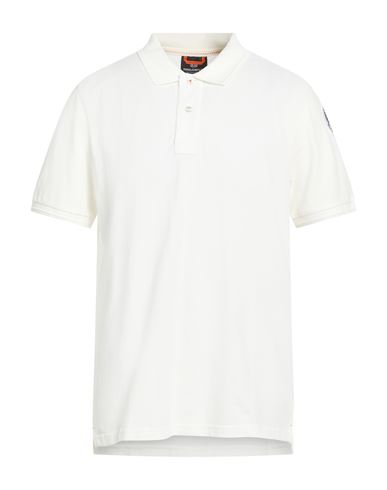Parajumpers Man Polo Shirt White Size Xxl Cotton In White