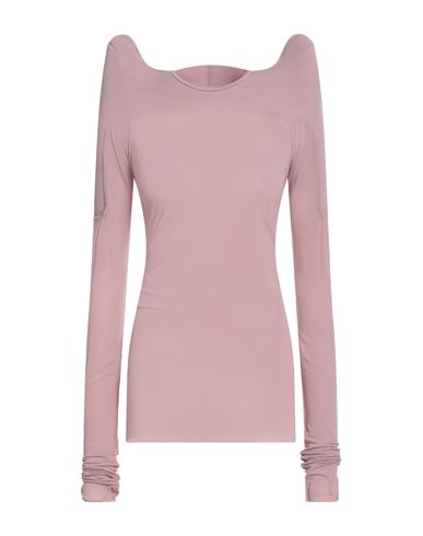 Rick Owens Woman T-shirt Mauve Size 4 Cupro, Elastane
