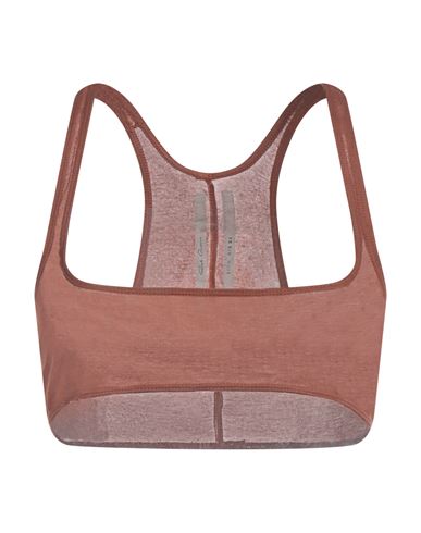 Rick Owens Woman Top Brown Size 8 Viscose, Silk In Brown