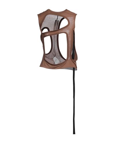Rick Owens Drkshdw Drkshdw By Rick Owens Woman Tank Top Brown Size S Cotton In Brown