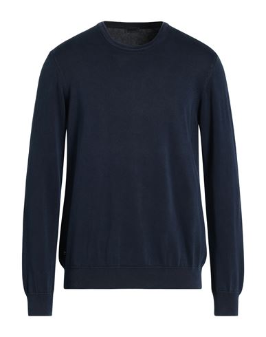 Blauer . Man Sweater Navy Size L Cotton In Blue