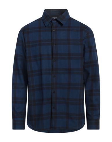 DUNHILL DUNHILL MAN SHIRT NAVY SIZE XL COTTON 