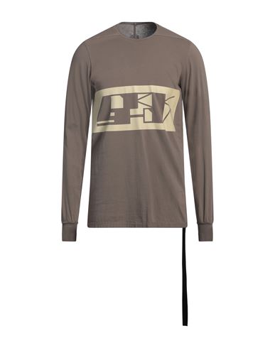 Rick Owens Drkshdw Drkshdw By Rick Owens Man T-shirt Khaki Size M Cotton In Beige