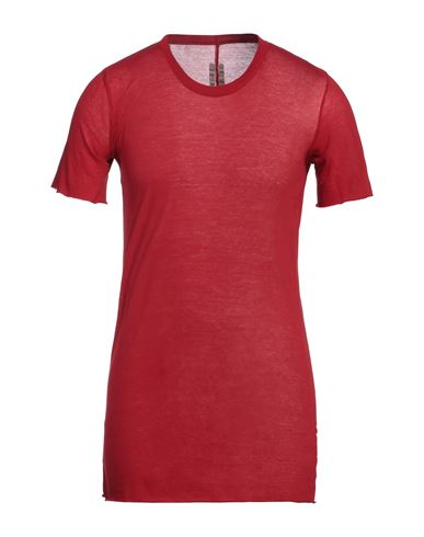 Rick Owens Man T-shirt Tomato Red Size S Cotton In Tomato Red