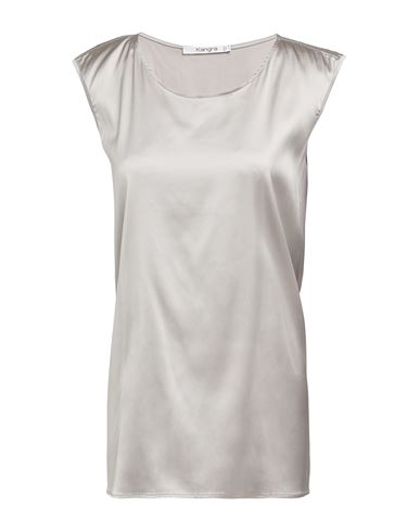 Kangra Cashmere Kangra Woman Top Taupe Size 10 Viscose, Elastane In Grey