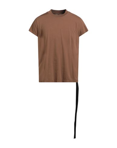 Rick Owens Drkshdw Drkshdw By Rick Owens Man T-shirt Light Brown Size L Cotton In Brown