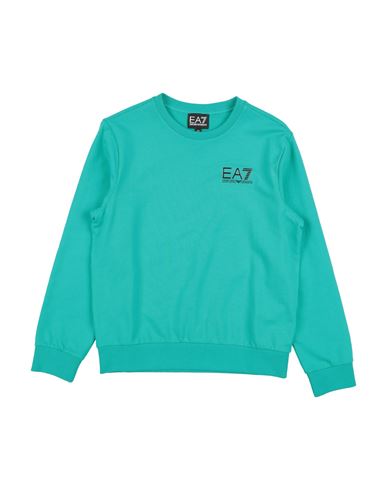 Ea7 Babies'  Toddler Boy Sweatshirt Emerald Green Size 4 Cotton, Elastane