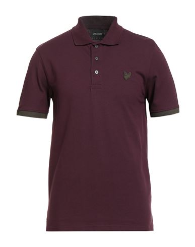 Lyle & Scott Man Polo Shirt Garnet Size Xl Cotton, Elastane In Red