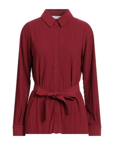 Shop Max Mara Woman Shirt Brick Size S Polyester