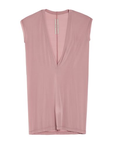 Rick Owens Man T-shirt Pink Size S Cupro, Elastane In Pink