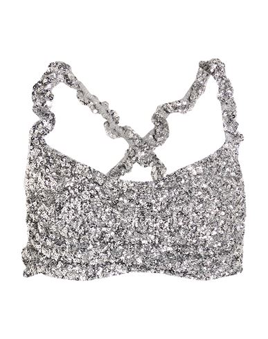 GANNI Top Damen Silber 38 Damen