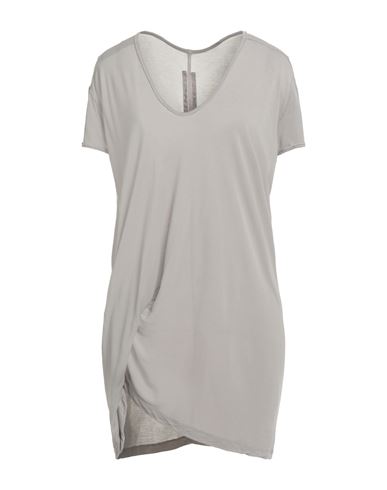 Rick Owens Woman T-shirt Light Grey Size 6 Viscose, Silk In Gray