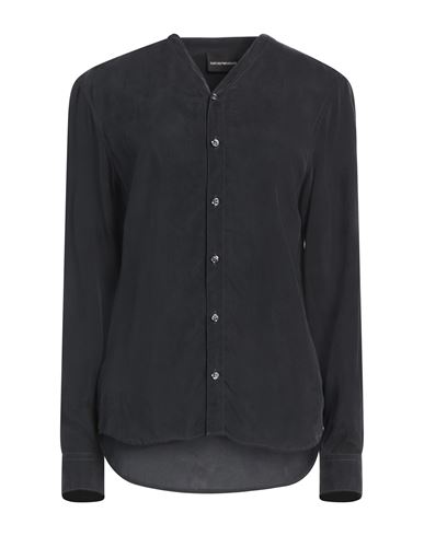 EMPORIO ARMANI EMPORIO ARMANI WOMAN SHIRT CHARCOAL SIZE XS CUPRO 