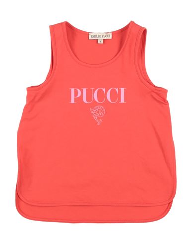 Pucci Toddler Girl T-shirt Tomato Red Size 6 Cotton In Tomato Red