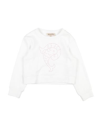 Pucci Toddler Girl Sweatshirt White Size 6 Wool In White