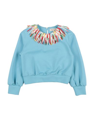 Pucci Toddler Girl Sweatshirt Sky Blue Size 6 Cotton, Elastane, Polyamide In Blue
